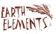 Earth Elements (relief print stamp 3 x 5 in)