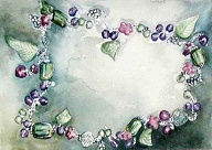 Anne's Necklace (watercolor 7 x 5 in)